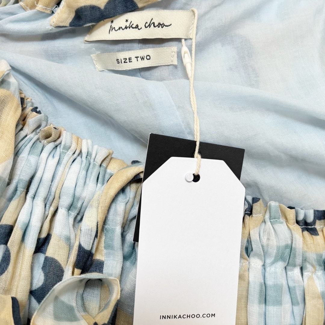 Innika Choo Cotton Mini Dress 2 Nwt Blue — image 8 of 8